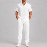 Celvoir | Ensemble Lin Blanc Homme