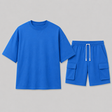 Celvoir | Ensemble T-shirt et Short Cargo Homme