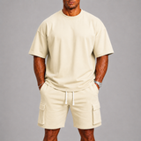 Celvoir | Ensemble T-shirt et Short Cargo Homme