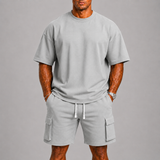 Celvoir | Ensemble T-shirt et Short Cargo Homme