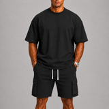 Celvoir | Ensemble T-shirt et Short Cargo Homme