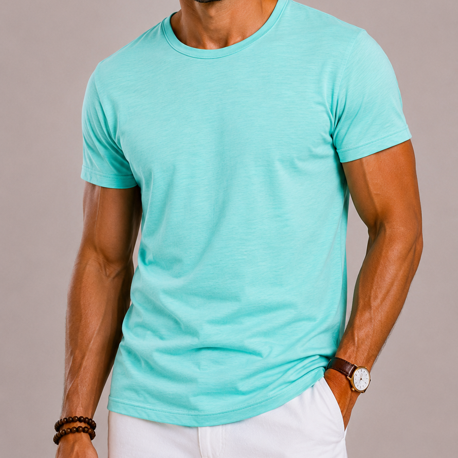 Celvoir | T-Shirt Homme à Col Rond