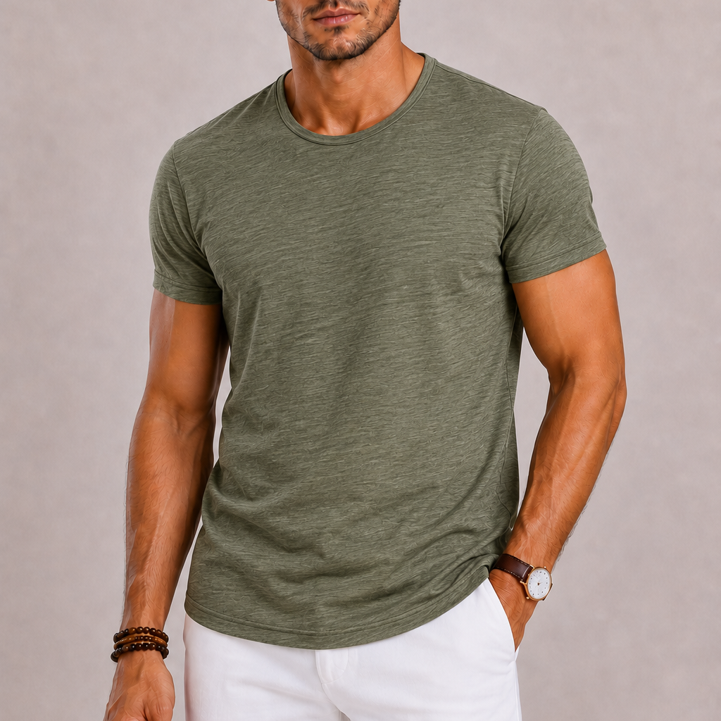 Celvoir | T-Shirt Homme à Col Rond