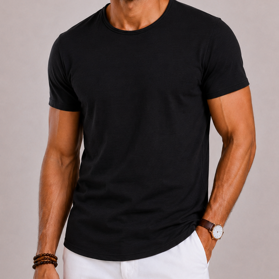 Celvoir | T-Shirt Homme à Col Rond