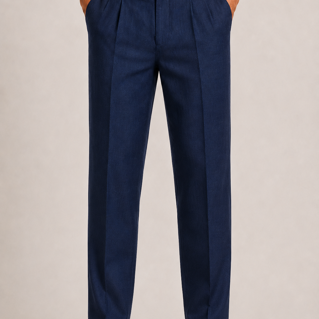 Celvoir | Pantalon En Lin Homme À Double Pli