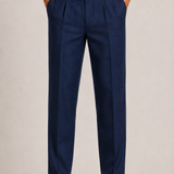 Celvoir | Pantalon En Lin Homme À Double Pli