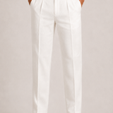Celvoir | Pantalon En Lin Homme À Double Pli