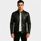 CELVOIR | VESTE BIKER HOMME SIMILICUIR