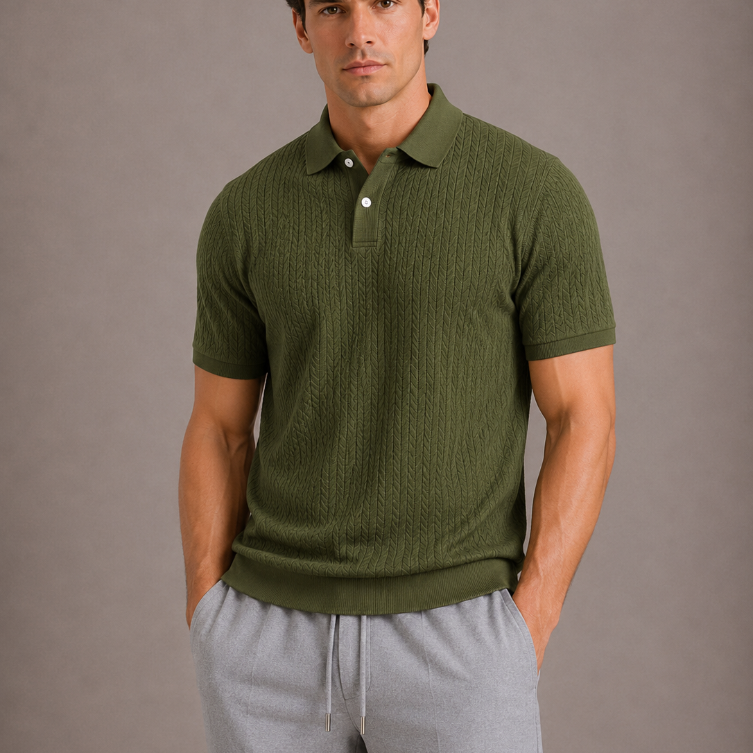 CELVOIR | POLO TEXTURÉ HOMMES