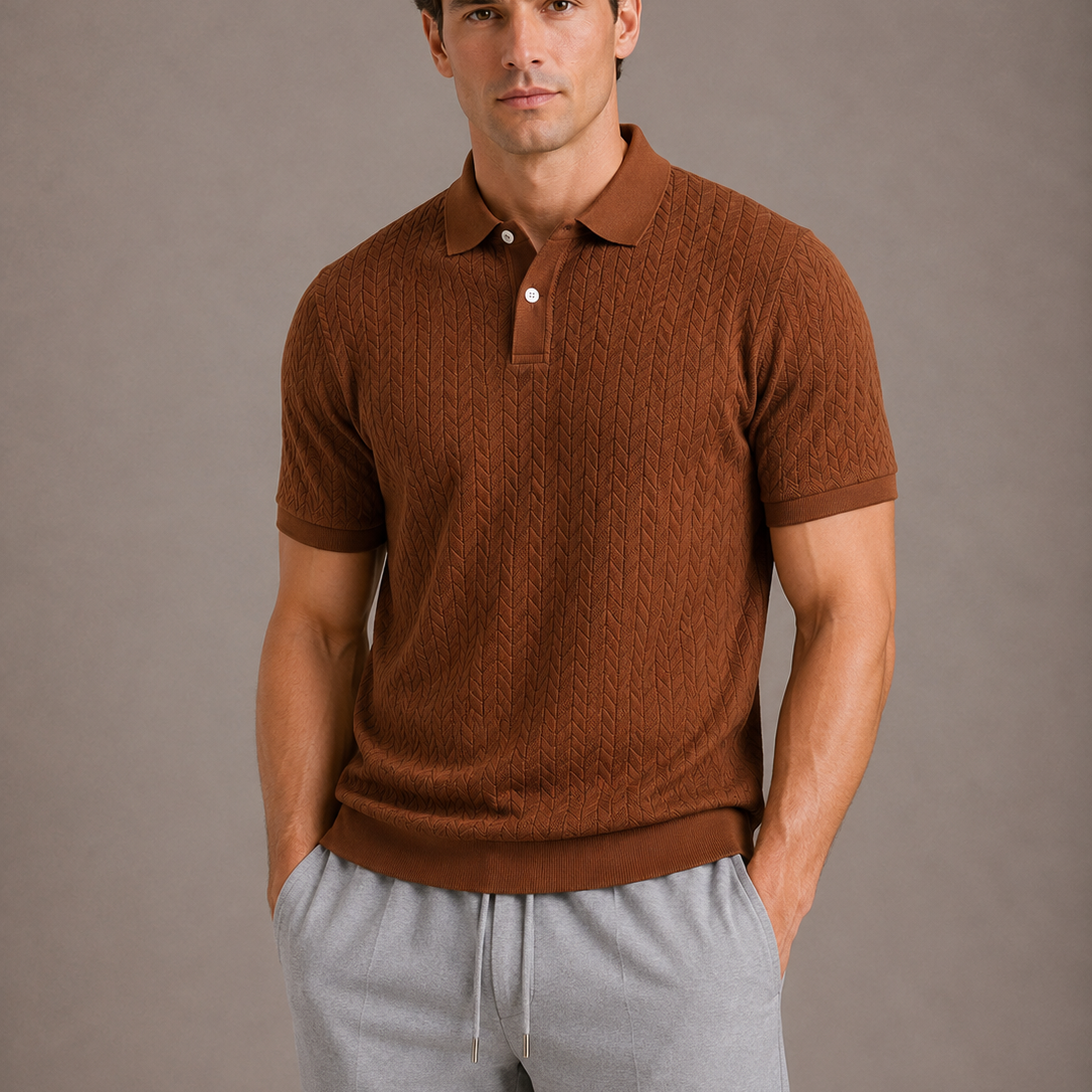 CELVOIR | POLO TEXTURÉ HOMMES