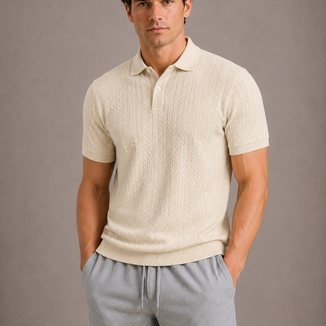 CELVOIR | POLO TEXTURÉ HOMMES
