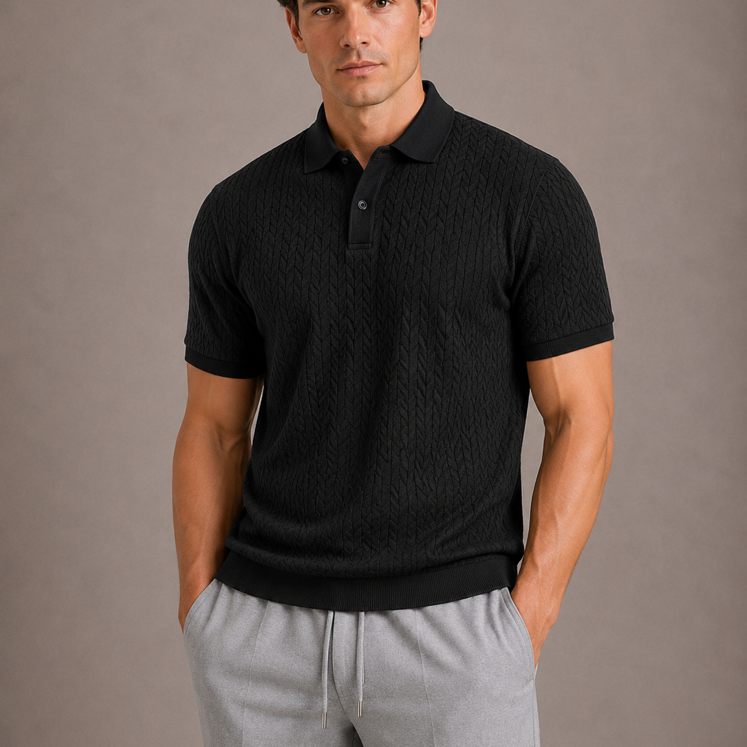 CELVOIR | POLO TEXTURÉ HOMMES