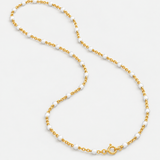 Collier Doré À Pierres Multicolores Pour Hommes