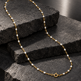 Collier Doré À Pierres Multicolores Pour Hommes