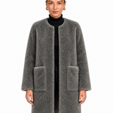 Manteau Long Ouvert À Grandes Poches Pour Femmes