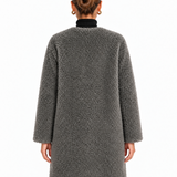 Manteau Long Ouvert À Grandes Poches Pour Femmes