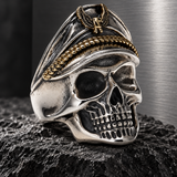 Bague Statement Crâne D’Officier Naval