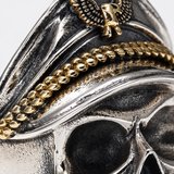 Bague Statement Crâne D’Officier Naval