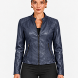 Veste Femme À Col Montant Et Taille Cintrée