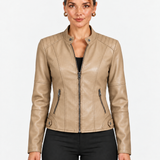 Veste Femme À Col Montant Et Taille Cintrée