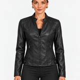 Veste Femme À Col Montant Et Taille Cintrée