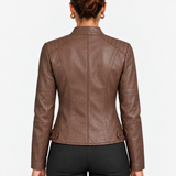 Veste Femme À Col Montant Et Taille Cintrée