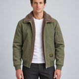 Blouson Aviateur Doublé Sherpa Pour Hommes
