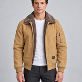 Blouson Aviateur Doublé Sherpa Pour Hommes