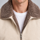 Blouson Aviateur Doublé Sherpa Pour Hommes