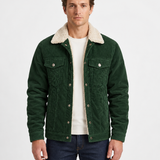 Veste En Velours Côtelé À Col Sherpa Pour Hommes