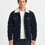 Veste En Velours Côtelé À Col Sherpa Pour Hommes