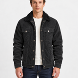Veste En Velours Côtelé À Col Sherpa Pour Hommes