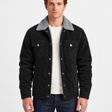Veste En Velours Côtelé À Col Sherpa Pour Hommes