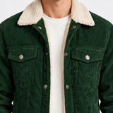 Veste En Velours Côtelé À Col Sherpa Pour Hommes