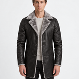 Veste D'Hiver Doublée Sherpa Pour Hommes