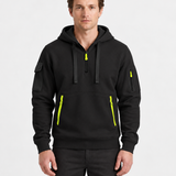 Sweat À Capuche Demi-Zip Pour Hommes