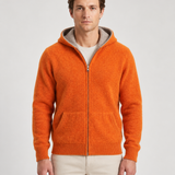 Gilet À Capuche Zippé En Cachemire Pour Hommes