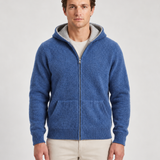 Gilet À Capuche Zippé En Cachemire Pour Hommes
