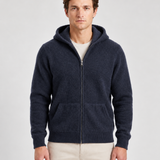 Gilet À Capuche Zippé En Cachemire Pour Hommes
