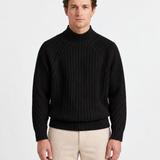 Pull À Col Roulé Côtelé Pour Hommes