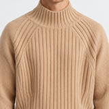 Pull À Col Roulé Côtelé Pour Hommes