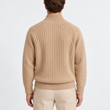 Pull À Col Roulé Côtelé Pour Hommes