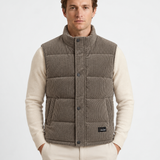 Gilet Matelassé En Velours Côtelé Pour Hommes