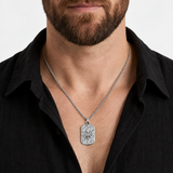 Collier Argenté À Pendentif Ibiza Pour Hommes