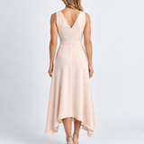 Robe Maxi Asymétrique Cache-Cœur Pour Femmes
