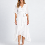 Robe Maxi Élégante À Encolure Cache-Cœur Pour Femmes