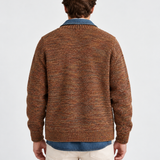 Veste En Maille Avec Détails En Denim Pour Hommes