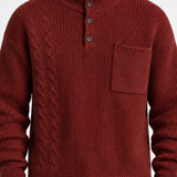 Pull En Maille À Col Montant Pour Hommes