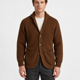 Gilet En Maille À Col Châle Pour Hommes