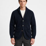 Gilet En Maille À Col Châle Pour Hommes